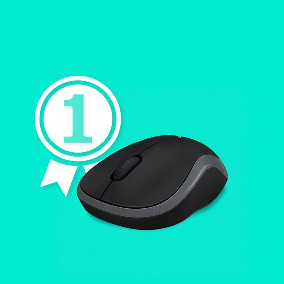 Logitech M185 - Mouse - optical - wireless - 2.4 GHz | 910-002238