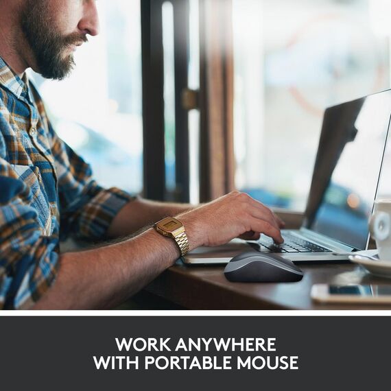 Logitech M185 - Mouse - optical - wireless - 2.4 GHz | 910-002238