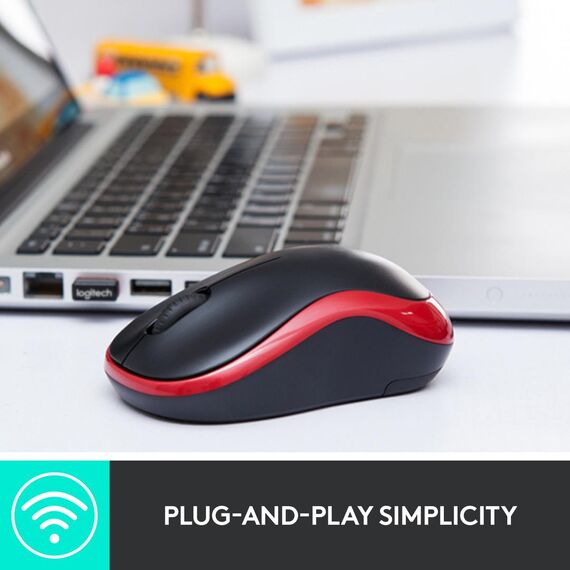 Logitech M185 - Mouse - optical - wireless - 2.4 GHz | 910-002238