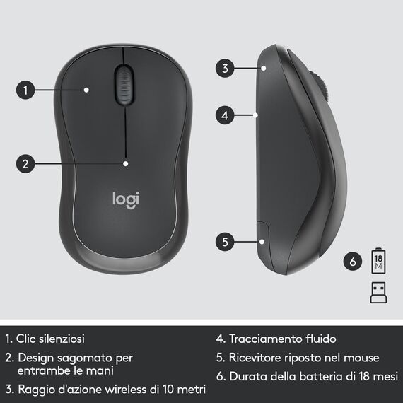 Logitech MK295 Silent - Keyboard and mouse set - wir | 920-009797