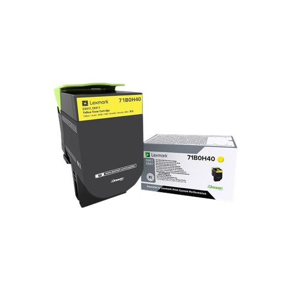 Lexmark X417 - High Yield - yellow - original - toner c | 71B0H40