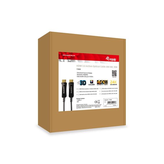 Equip Life - High Speed - HDMI cable with Ethernet - HDM | 119430
