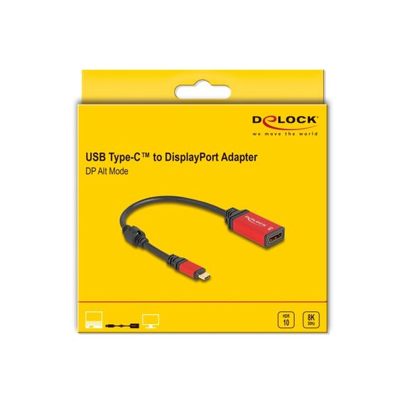 Delock - Adapter cable - 24 pin USB-C (M) to DisplayPort  | 60052