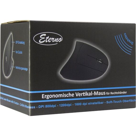 Eterno KM-206R - Vertical mouse - ergonomic - right-ha | 88884101