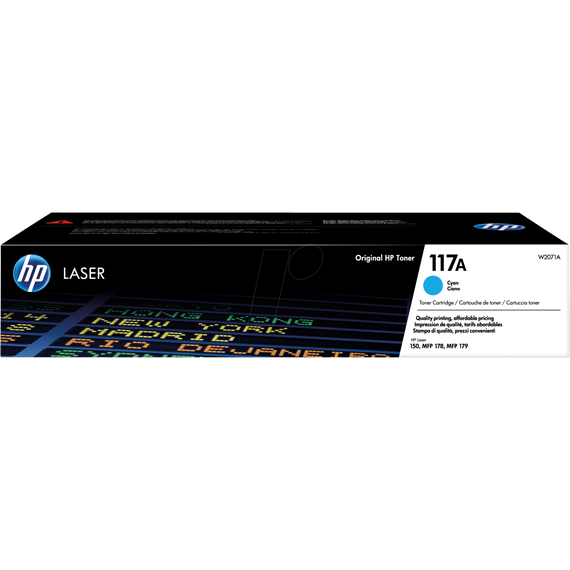 HP 117A - Cyan - original - toner cartridge (W2071A) - for Color