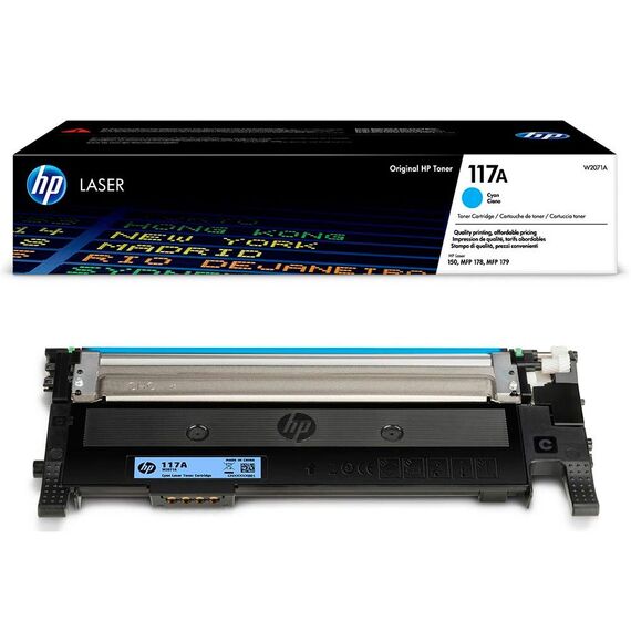 HP 117A - Cyan - original - toner cartridge (W2071A) - for Color