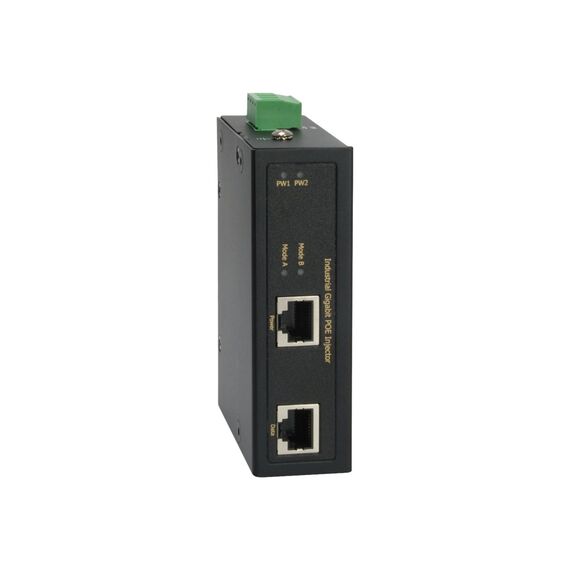 LevelOne IGP-0102 - PoE injector (DIN rail mountable) - DC 12 - 5