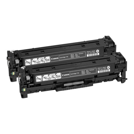 Canon 718 Black - 2-pack - black - original - toner ca | 2662B005