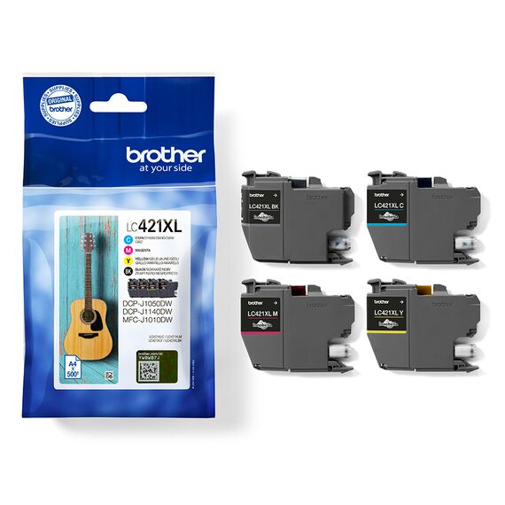 Brother LC421XL - 4-pack - XL - black, yellow, cyan, | LC421XLVAL