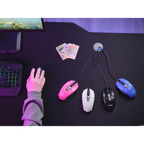 Trust GXT 109 FELOX - Mouse - illuminated, gaming - 6 but | 25036