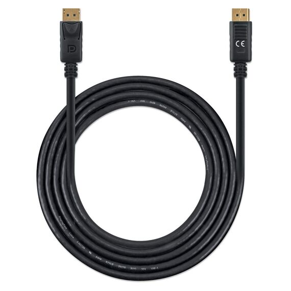 Manhattan DisplayPort 1.4 Cable, 8K@60hz, 2m, PVC Cable, | 355575