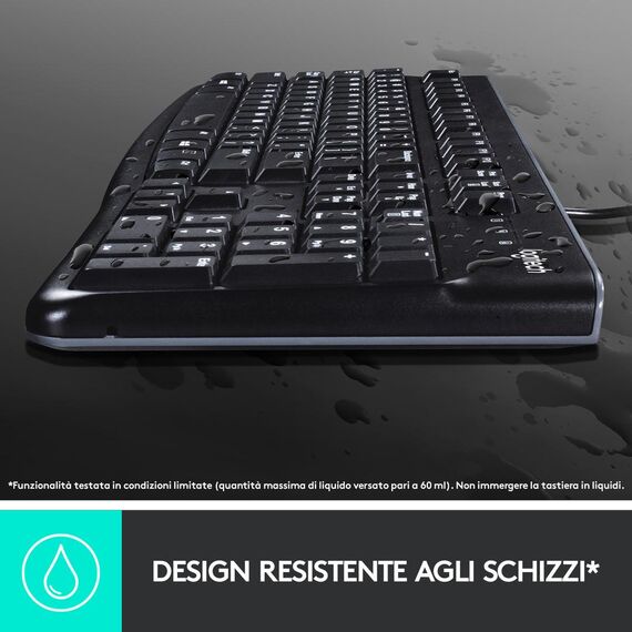 Logitech K120 - Keyboard - USB - QWERTY - Italian | 920-002492