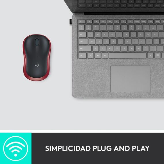 Logitech M185 - Mouse - optical - wireless - 2.4 GHz | 910-002240