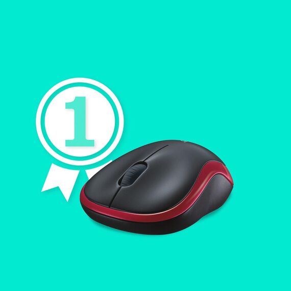 Logitech M185 - Mouse - optical - wireless - 2.4 GHz | 910-002240