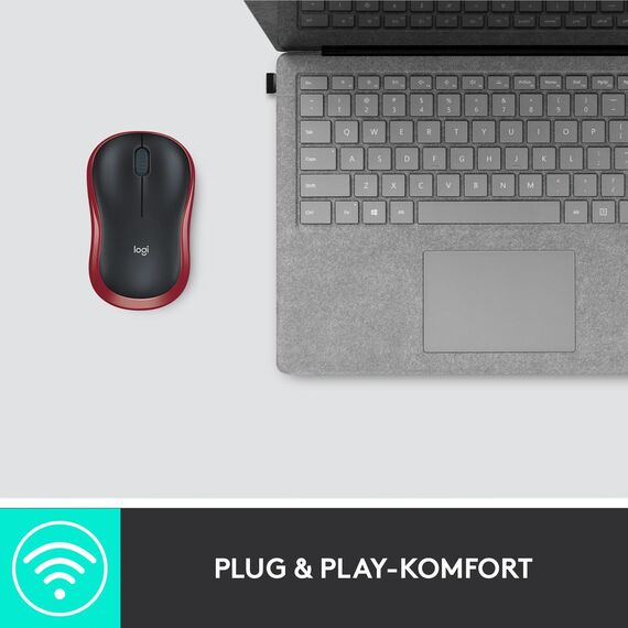 Logitech M185 - Mouse - optical - wireless - 2.4 GHz | 910-002240
