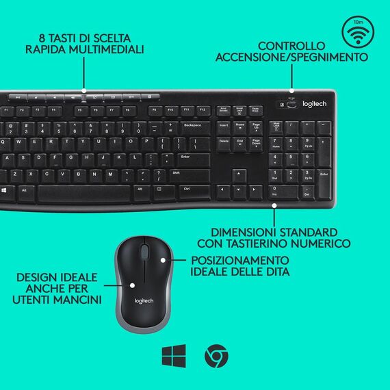 Logitech MK270 Wireless Combo - Keyboard and mouse s | 920-004512