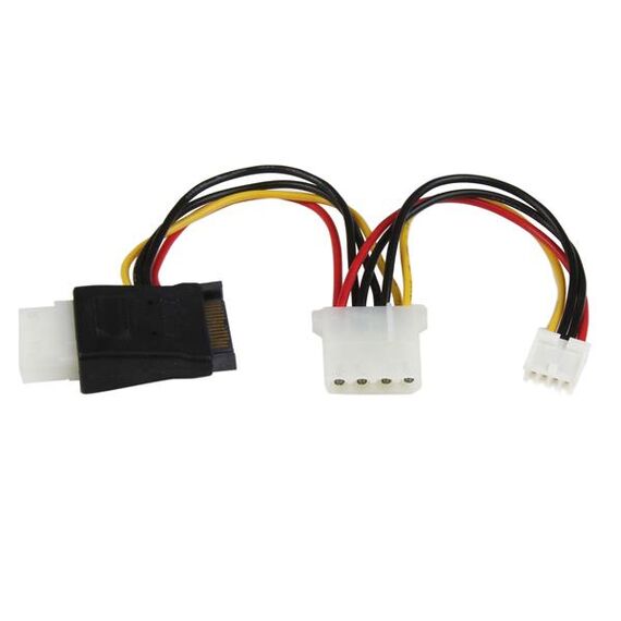 StarTech.com LP4 to SATA Power Cable Adapter with Fl | LP4SATAFMD