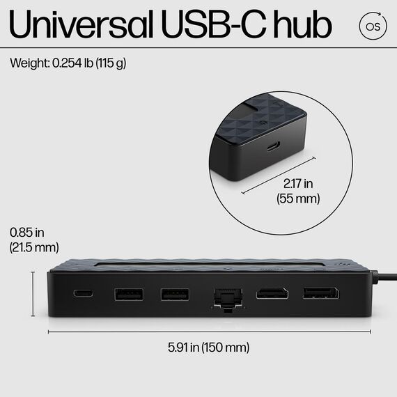 HP Universal - Docking station - USB-C - HDMI, DP - | 9H0H9AA#ABB