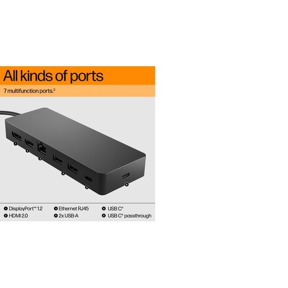 HP Universal - Docking station - USB-C - HDMI, DP - | 9H0H9AA#ABB