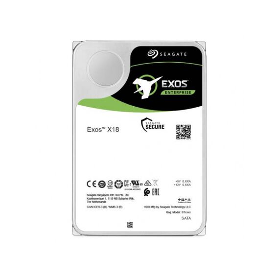 Seagate Exos X18 ST12000NM000J - Hard drive - 12 TB - internal -