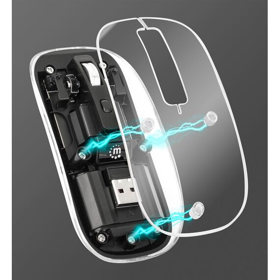 Manhattan - Mouse - rechargeable - right and left-handed | 190268