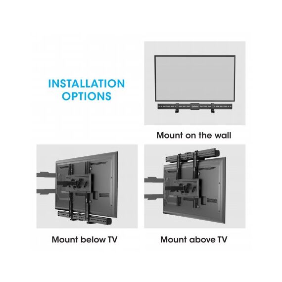Manhattan Soundbar Mount Universal, Wall Mount or VESA M | 461849