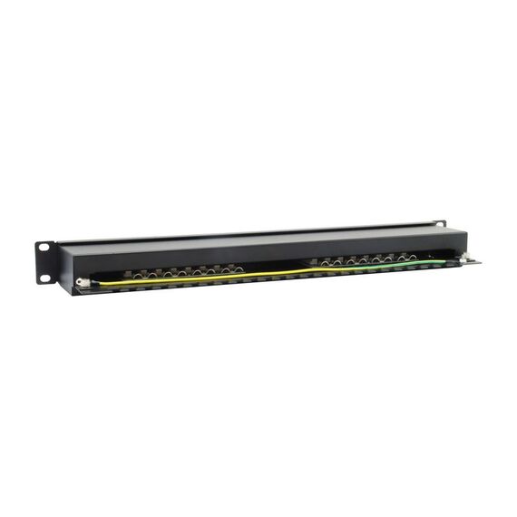 Equip 16-Port Cat.6 Shielded Patch Panel - Black - 10/10 | 326417