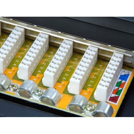Equip 16-Port Cat.6 Shielded Patch Panel - Black - 10/10 | 326417