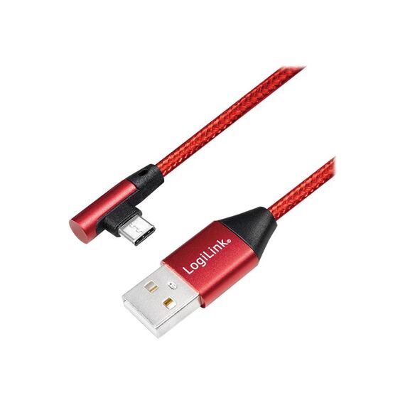 LogiLink - USB cable - 24 pin USB-C (M) angled to USB (M | CU0145