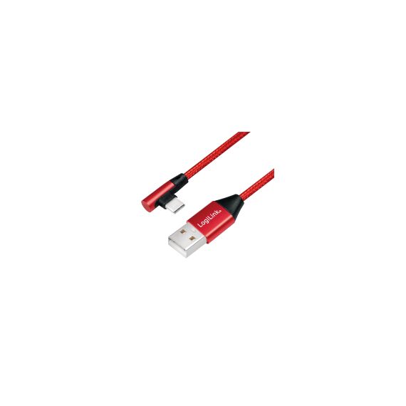 LogiLink - USB cable - 24 pin USB-C (M) angled to USB (M | CU0145