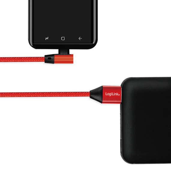 LogiLink - USB cable - 24 pin USB-C (M) angled to USB (M | CU0145