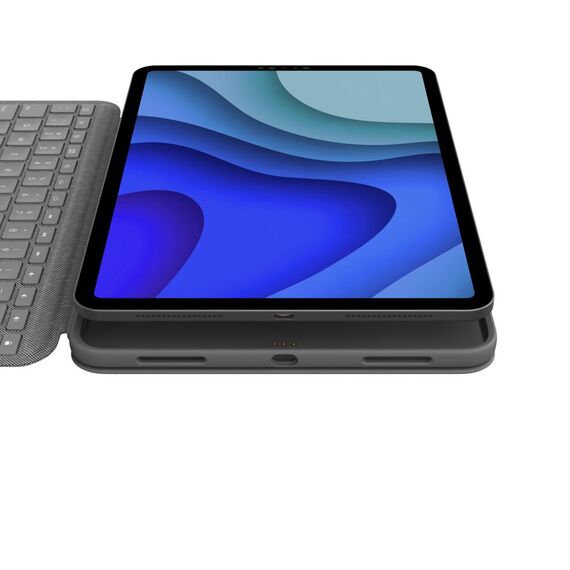 Logitech Folio Touch - Keyboard and folio case - wit | 920-009746