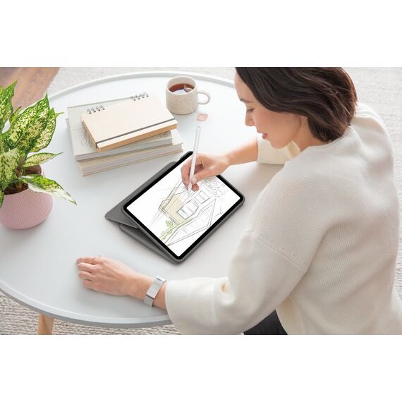 Logitech Folio Touch - Keyboard and folio case - wit | 920-009746