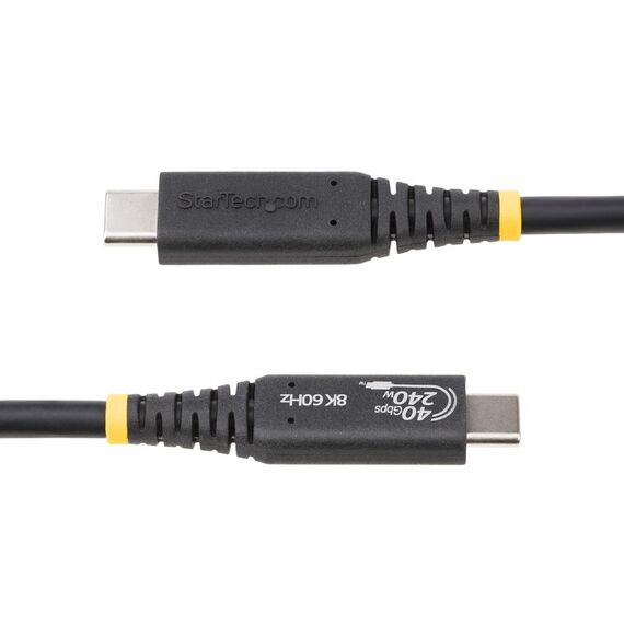 StarTech.com 50cm (1.6ft) USB4 Cable, USB-IF | 50C-40G-USB4-CABLE