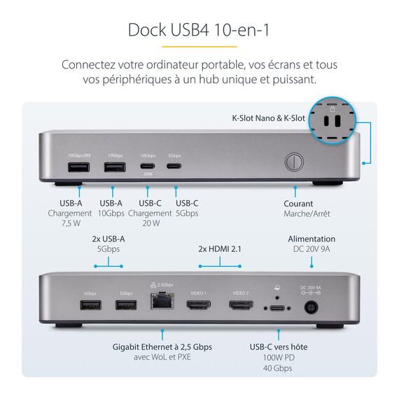 StarTech.com USB4 Docking Station, USB-C 40Gbps | 155UE-USB4-DOCK