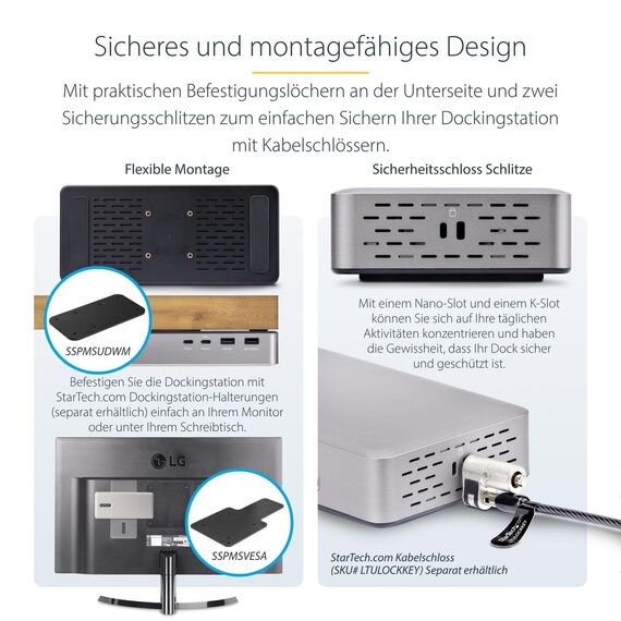 StarTech.com USB4 Docking Station, USB-C 40Gbps | 155UE-USB4-DOCK