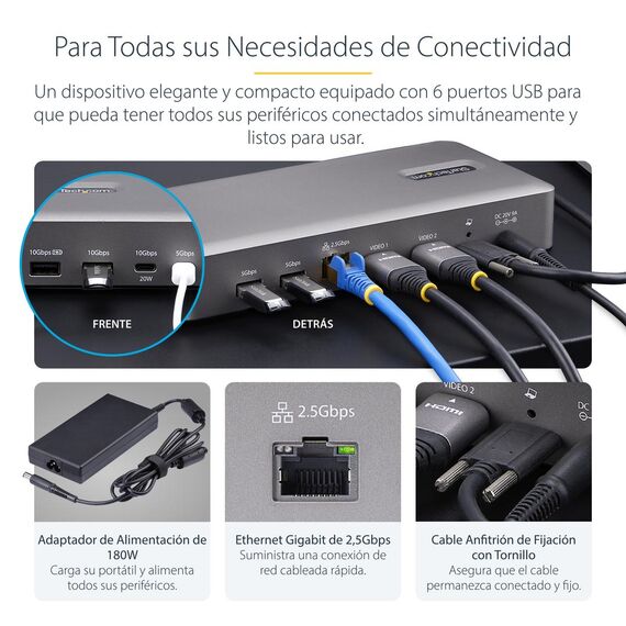 StarTech.com USB4 Docking Station, USB-C 40Gbps | 155UE-USB4-DOCK