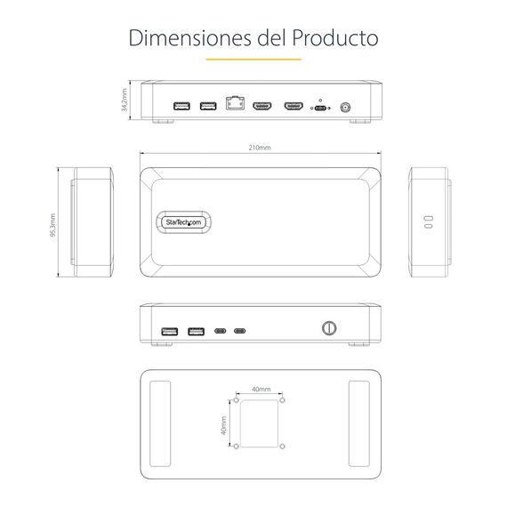 StarTech.com USB4 Docking Station, USB-C 40Gbps | 155UE-USB4-DOCK