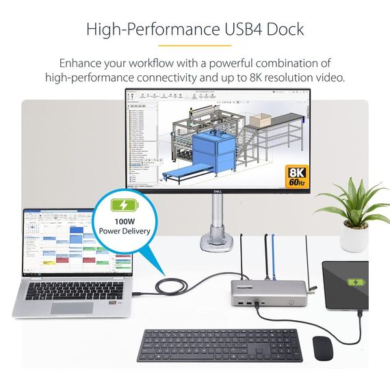 StarTech.com USB4 Docking Station, USB-C 40Gbps | 155UE-USB4-DOCK