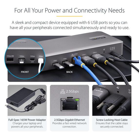 StarTech.com USB4 Docking Station, USB-C 40Gbps | 155UE-USB4-DOCK