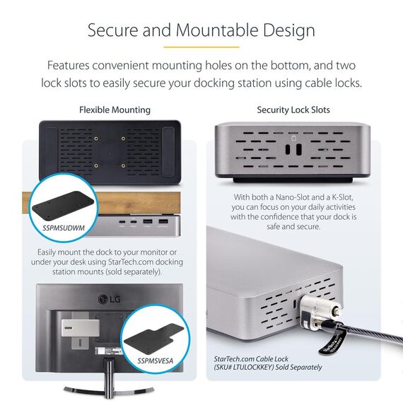 StarTech.com USB4 Docking Station, USB-C 40Gbps | 155UE-USB4-DOCK