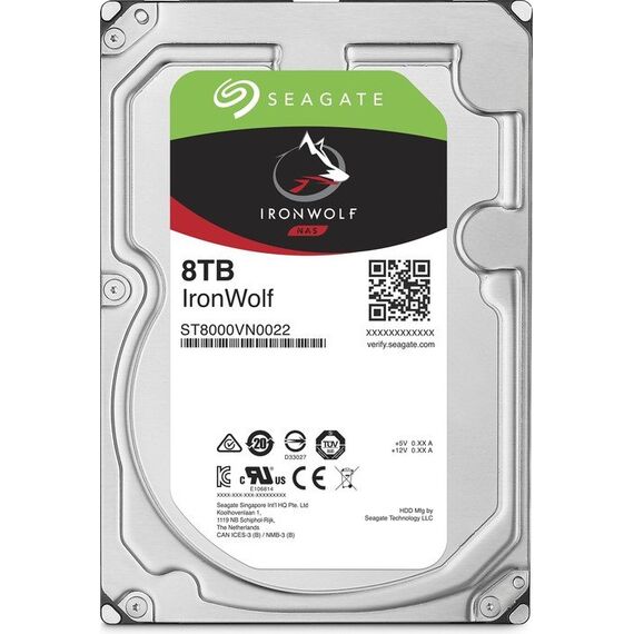 Seagate IronWolf ST8000VN004 - Hard drive - 8 TB - internal - 3.5