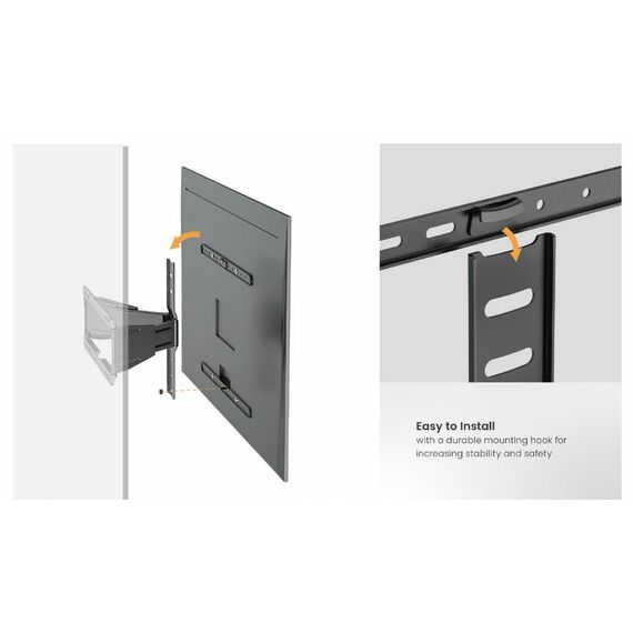 Equip Wandhalterung 43"-90"/1TFT 50kg 1Gelenk Neigung sw | 650344