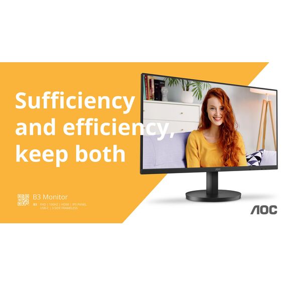 AOC Basic-line U27B3CF - B3 Series - LED monitor - 27" - 3840 x 2