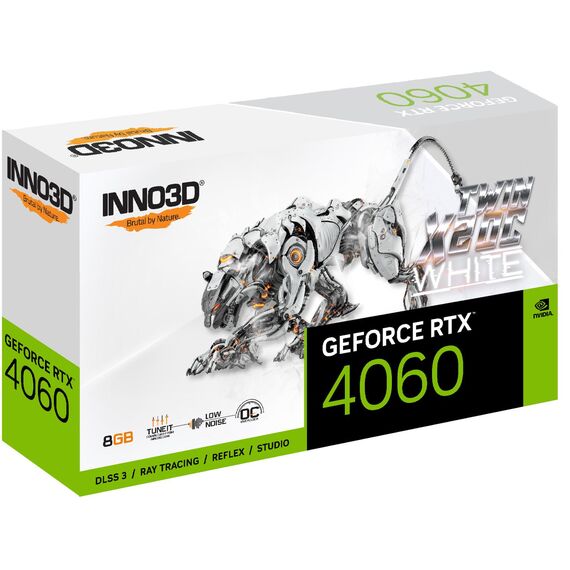 Inno3D GeForce RTX 4060 TWIN X2 OC WHITE - | N40602-08D6X-173051W