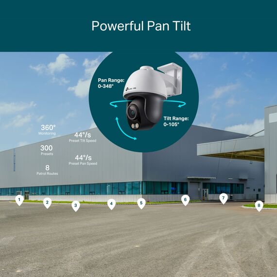 TP-LINK VIGI C540S 4MP Outdoor ColorPro Night V | VIGI C540S(4MM)