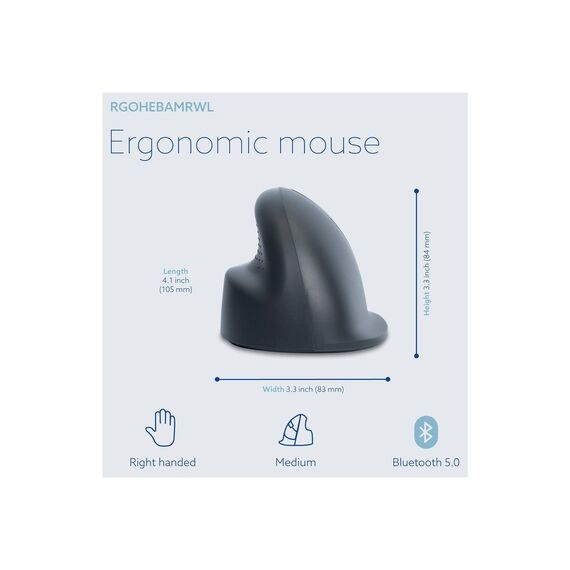 R-Go Vertical mouse HE Basic - Vertical mouse - erg | RGOHEBAMRWL