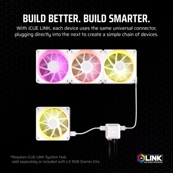 CORSAIR iCUE Link LX120 RGB - Case fan - 120 mm - | CO-9051029-WW