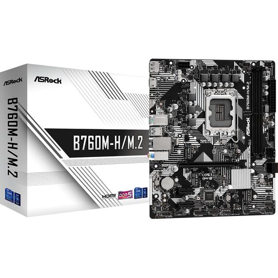 ASRock B760M-H/M.2 - Motherboard - micro ATX - | 90-MXBMJ0-A0UAYZ