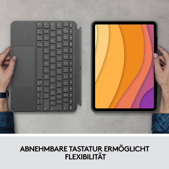 Logitech Combo Touch - Keyboard and folio case - wit | 920-010298